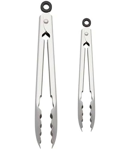 Amazon.com: OXO Good Grips 2-Piece Tong Set, Silver: Home & Kitchen